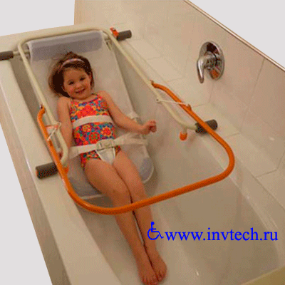 Приспособление для купания детей в ванне (подъемное приспособление с фиксатором)